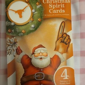 NIB University of Texas Longhorns Christmas Spirit Cards